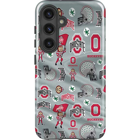 Ohio State University Pattern Galaxy S24 Plus Impact Case